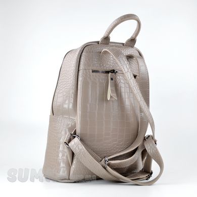 Рюкзак жіночий димчатий (кроко) з екошкіри PoloClub SK20062А - 2