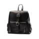 Рюкзак жіночий чорний з екошкіри PoloClub 011 - 1