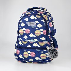 Школьный синий рюкзак из текстиля Favor 6871/2 - 1