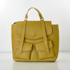Рюкзак женский желтый из экокожи 9903 (SALE) - 1