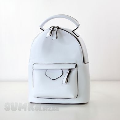 Рюкзак жіночий білий з екошкіри PoloClub 0005 - 1