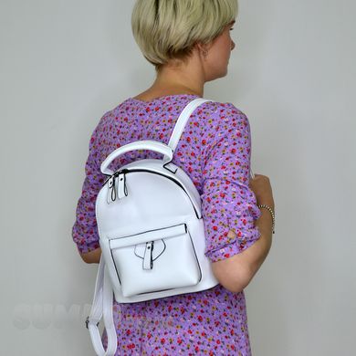 Рюкзак жіночий білий з екошкіри PoloClub 0005 - 4
