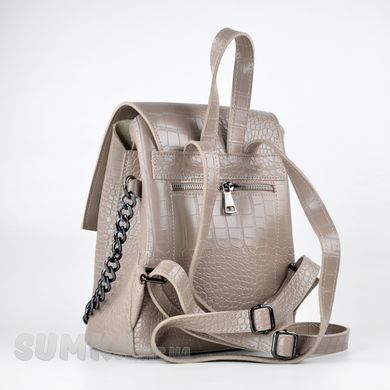 Рюкзак жіночий димчатий (кроко) з екошкіри PoloClub SK10009 - 2