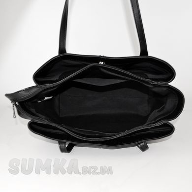 Сумка женская черная из экокожи PoloClub SK10205 - 3