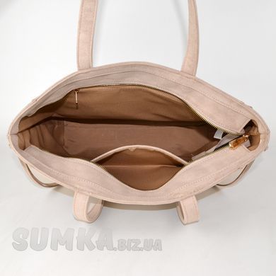 Сумка жіноча в кольорі бізон з екозамші PoloClub SK10352 - 3