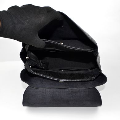 Рюкзак жіночий чорний (кроко) з екошкіри PoloClub SK10030 - 3