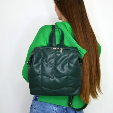 Рюкзак жіночий зелений зі штучної шкіри B.Elit 21-100 (SALE) - 4