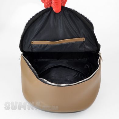 Рюкзак жіночий кольору капучіно зі штучної шкіри К691 - 3