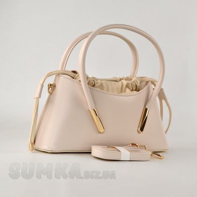 Сумка жіноча бежевая з екошкіри PoloClub SK10377 - 2