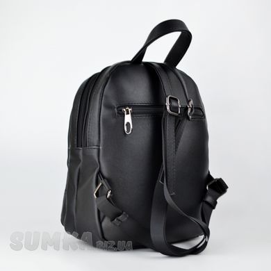 Рюкзак жіночий чорний зі штучної шкіри МІС 36009 - 2