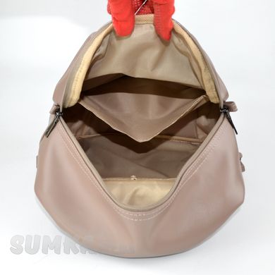 Рюкзак жіночий кольору какао зі штучної шкіри МІС 36141 - 3