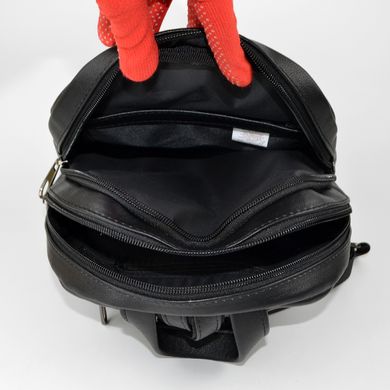 Рюкзак женский черный из искусственной кожи МІС 36009 - 3