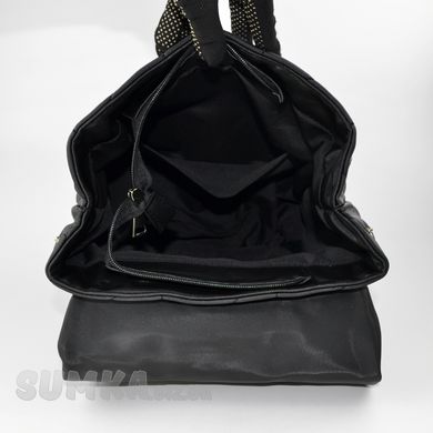 Рюкзак женский стеганый черный из текстиля PoloClub SK30071 - 3