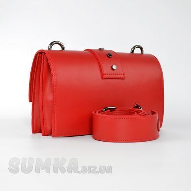 Сумка женская красная через плечо из экокожи PoloClub SK10115 - 2