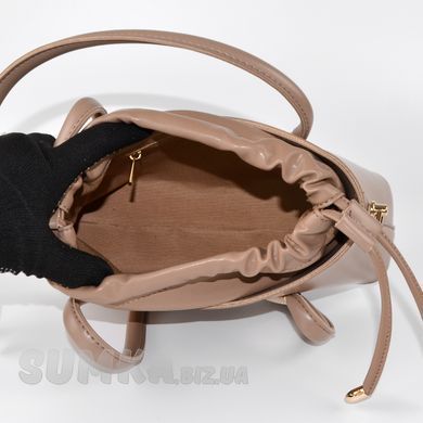 Сумка жіноча кольору мокко з екошкіри PoloClub SK10377 - 3