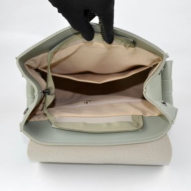 Рюкзак жіночий оливковий з екошкіри PoloClub 011 - 3