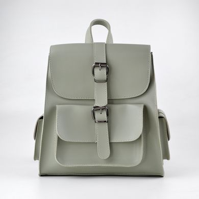 Рюкзак жіночий оливковий з екошкіри PoloClub 011 - 1