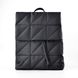 Рюкзак жіночий стьобаний чорний з текстилю PoloClub SK30071 - 1