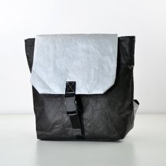 Рюкзак женский комбинированный (черный+металлик) из нано-крафта B.Elit 2086 (SALE) - 1