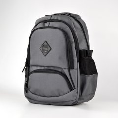 Шкільний рюкзак сірий і з ортопедичною спинкою з текстилю Favor 997-8 - 1