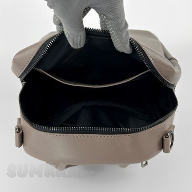 Сумка-рюкзак жіноча димчата зі штучної шкіри К802 - 3