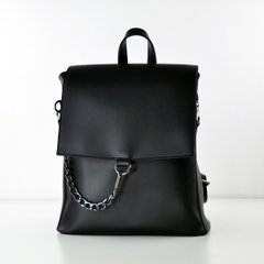 Рюкзак жіночий чорний з екошкіри PoloClub SK10009А - 1