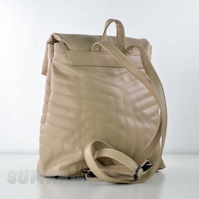 Рюкзак жіночий м'який кольору бізон з екошкіри PoloClub SK10046 - 2