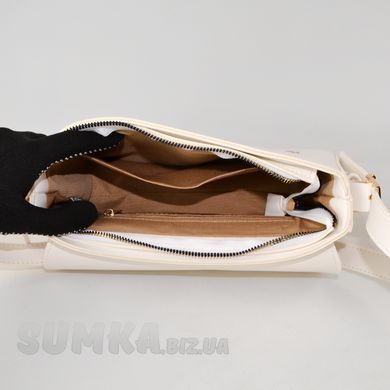 Сумка женская белая из экокожи PoloClub SK10337 - 3