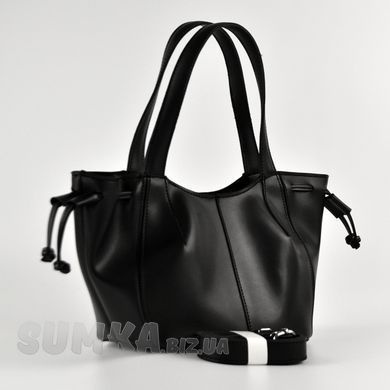 Сумка женская черная из экокожи PoloClub SK10409 - 2