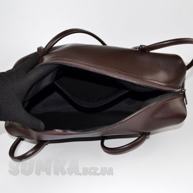 Сумка жіноча шоколадна з екошкіри PoloClub SK10368 - 3
