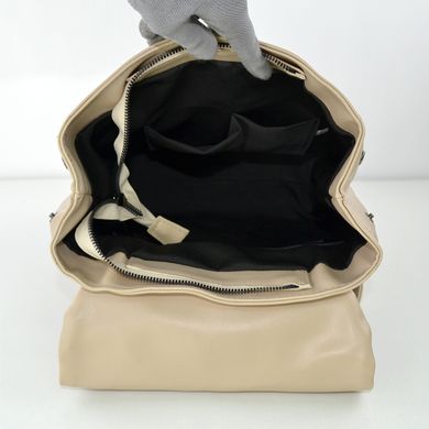 Рюкзак жіночий м'який кольору бізон з екошкіри PoloClub SK10046 - 3