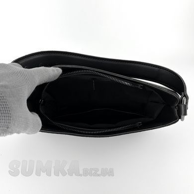 Сумка жіноча чорна (+ замшева вставка) з екошкіри PoloClub SK10084 - 3