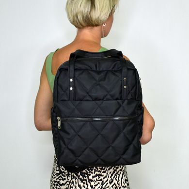 Рюкзак жіночий чорний з текстилю PoloClub SK10016 - 5