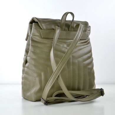 Рюкзак жіночий м'який хакі з екошкіри PoloClub SK10046 - 2