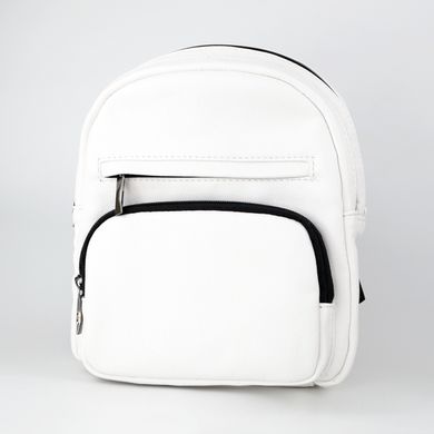 Рюкзак жіночий білий зі штучної шкіри МІС 36009 - 1