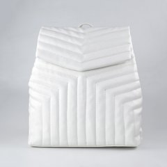 Рюкзак женский мягкий белый из экокожи PoloClub SK10046 - 1