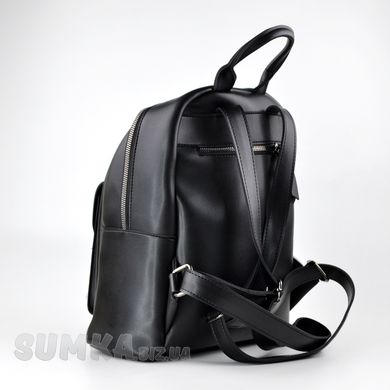 Рюкзак жіночий чорний з екошкіри PoloClub SK20062А - 2