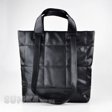 Сумка-шоппер женская черная из экокожи PoloClub SK10023 - 1
