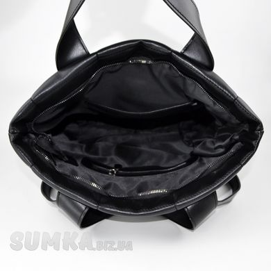 Сумка-шопер жіноча чорна з екошкіри PoloClub SK10023 - 3