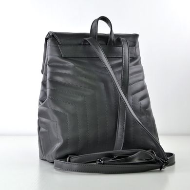 Рюкзак женский мягкий темно-серый из экокожи PoloClub SK10046 - 2