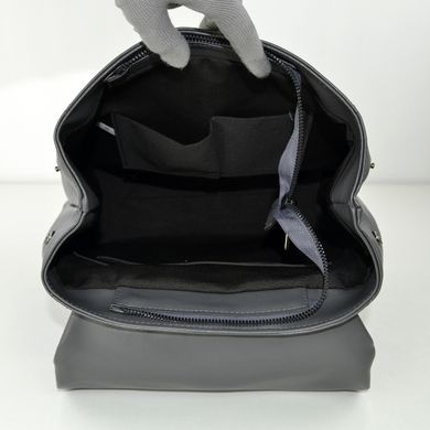 Рюкзак женский мягкий темно-серый из экокожи PoloClub SK10046 - 3