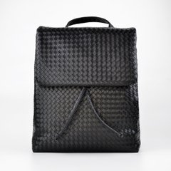 Рюкзак жіночий чорний (плетіння) з екошкіри PoloClub SK30071 - 1