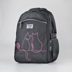 Школьный темно-серый рюкзак из текстиля Favor 269-1 - 1