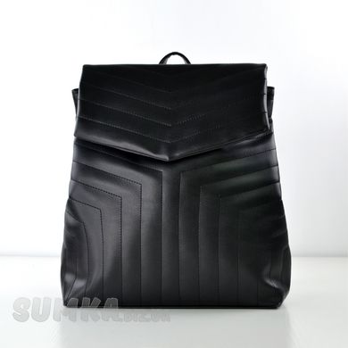 Рюкзак женский мягкий черный из экокожи PoloClub SK10046 - 1