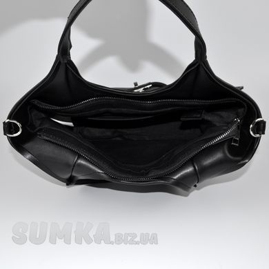 Сумка жіноча чорна з деніму PoloClub SK10401 - 3