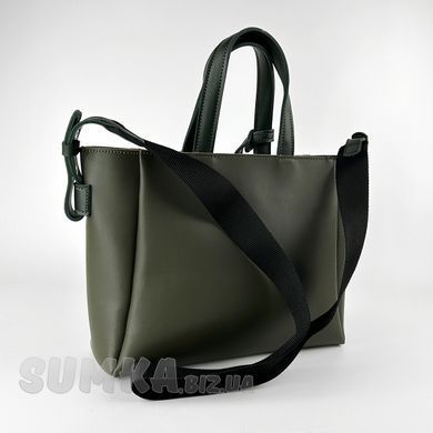 Сумка женская хаки (+ зеленый) из экокожи PoloClub SK10184 - 2