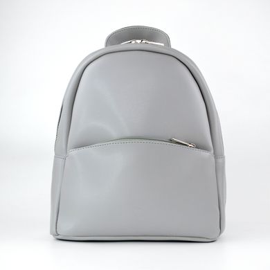 Рюкзак женский светло-серый из искусственной кожи К777 - 1