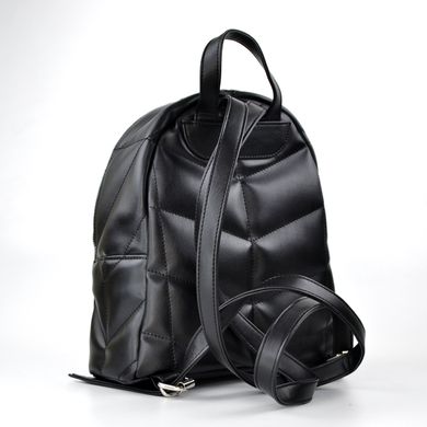 Рюкзак жіночий стьобаний чорний зі штучної шкіри PoloClub SK20041 - 2
