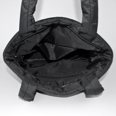 Сумка-шопер жіноча чорна з текстилю МІС 36212 - 3