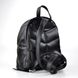 Рюкзак жіночий стьобаний чорний зі штучної шкіри PoloClub SK20041